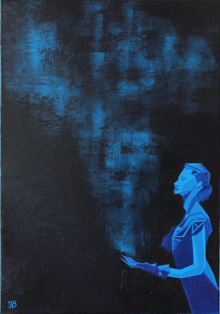 Margot Barbier Artiste le manifeste des femmes en bleu - Interaction