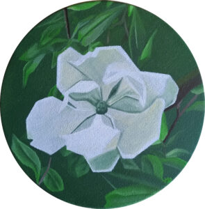 Allégories nature Eclore huile sur toile Margot Barbier artiste
art et nature