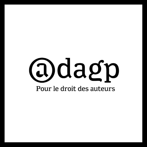 Logo ADAGP, société de gestion des droits d'auteur